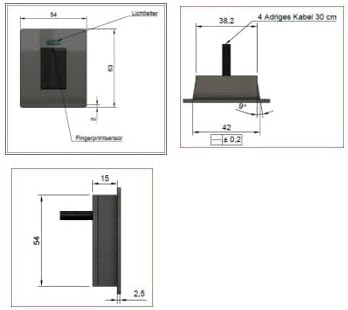 USB Fingerprint Reader USB Fingerprint Reader USB Fingerprint Reader Fingerprint Reader Access Control Windows Development Kit (Anthracite USB Installation Kit Flat)