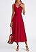 PRETTYGARDEN Women's Summer Casual Dresses 2026 Spring Sleeveless V Neck Knit Midi Business Work A Line Cocktail Dress(Red,Large)