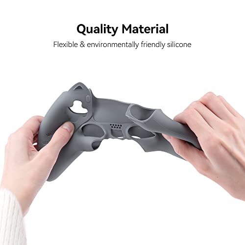 GeekShare-Cat-Paw-PS5-Controller-Skin-Anti-Slip-Silicone-Skin-Protective-Cover-Case-for-Playstation-5-DualSense-Wireless-Controller-Grey