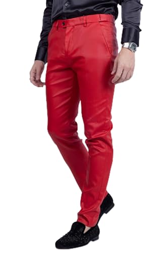 Barabas Men's Glossy Shiny Design Sparkly Luxury Dress Pants CP95
