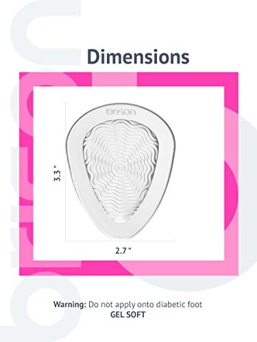 Metatarsal Pads Ball Of Foot Cushion 3 Pairs For Women Men High Heels Inserts - Soft Gel Forefoot Callus Metatarsalgia Pain Prevention Shoe Insoles No Slip Cushioning #TOP1