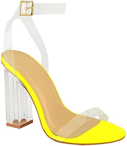 yellow perspex heels