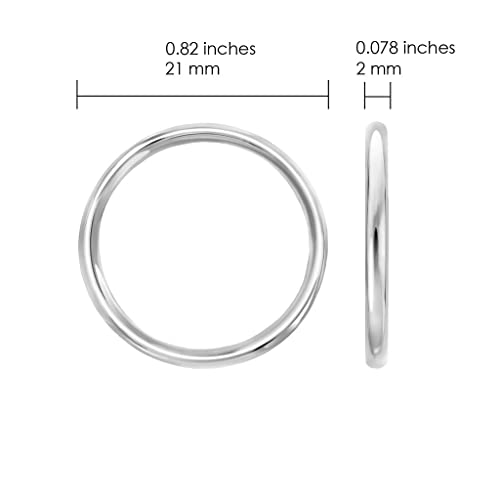 SILVERLINE JEWELRY Set of 3 Rings Stainless Steel 2mm Comfort Fit Unisex Wedding Engagement Band Stacking Ring/Silver, Gold, Rose, Blue, Black/Full and Half Sizes 5-144