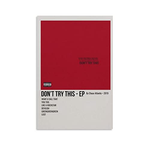 Chase Atlantic Don't Try This affiche sur toile de 50x75 cm sans cadre pour salon