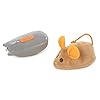 SmartyKat Race ‘N Chase Electronic Motion Remote Controlled Mouse Cat Toy, Battery Powered – Gray/Orange, One Size