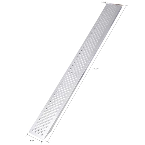 Rampas de carga de aluminio 78 x 8.5 pulg, 880 lb capacidad miniatura 2