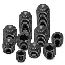 12mm x 20 mm (2 cm) length high tension black oxide Socket Set Grub Screws knurled Cup Point Screws - 5 Nos-image-25