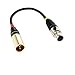 Darverson TA4F 4 pin to 3 pin Mini XLR Cable for Shure akg Pocket Transmitter Instrument Cord convertor Adapter (059874520)