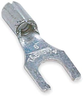 12-10 AWG Non-Insulated Locking Fork Terminal #8 Stud PK50