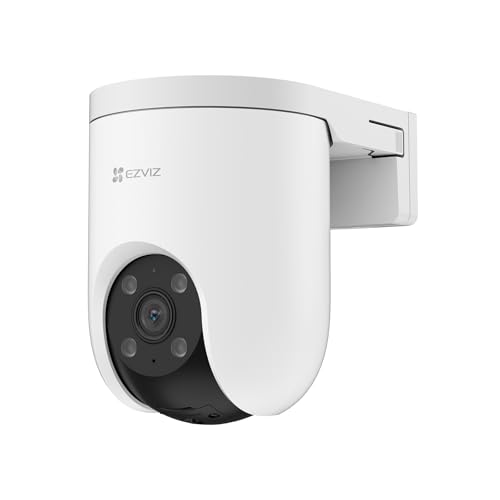 Image of EZVIZ CS-H8C PoE 3MP 2K Pan-Tilt Smart Home Camera | Full Color Night Vision up to 30 m | AI Human Detection & Auto-Tracking | Two-Way Audio | Supports MicroSD & Cloud Storage | Weatherproof Design