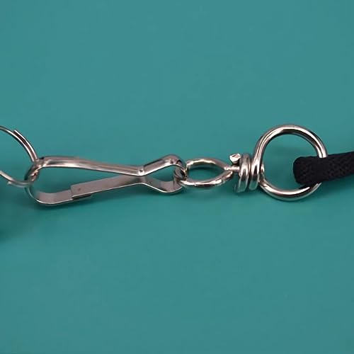 Silbato metálico deportivo con cordón negro miniatura 4