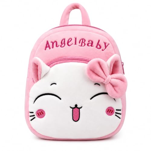 Image of MELVIS Cute Kids Backpack Toddler Bag | Plush Cartoon Mini Travel Bag for Baby Girl & Boy (1-5 Years) | Small Preschool Nursery Bag