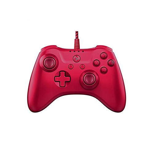 QinWenYan Gamepad para Juegos Rojo Gamepad Cable Controlador de Juego Puede ser Usado for Equipos móviles y teléfonos móviles para Juegos (Color : Red, Size : 15.4x10.5x6.2cm) Cover