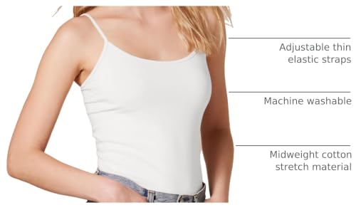 Image of Amazon Essentials Women's Slim-Fit Camisole for Layering and Everyday Wear, Pack of 4