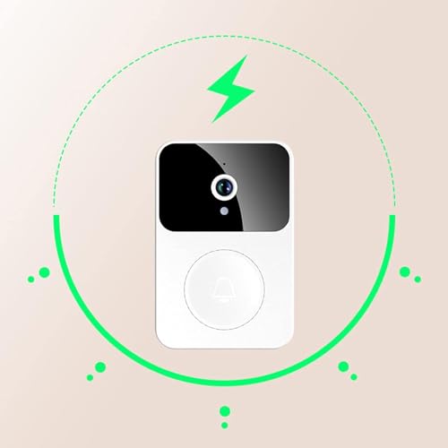 Campainha inteligente X9, campainha sem fio de intercomunicador wi-fi inteligente chamada de vídeo c