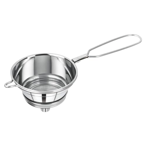 Havia channi tea coffee milk nimbu pani oil stainless steel strainer with funnel infuser removable...