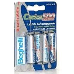 8851 batteria ricaricabile Nichel-Metallo Idruro NiMH 1400 mAh 1.2 V - Batterie ricaricabili 1400 mAh NiMH AA 1.2 V Argento 4 pezzoi