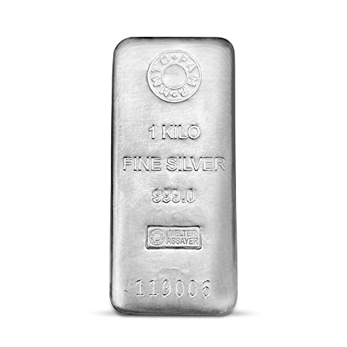 Image of 999 Purest Silver Casted Bar 1 kg Silver Bar, LBMA Certified
