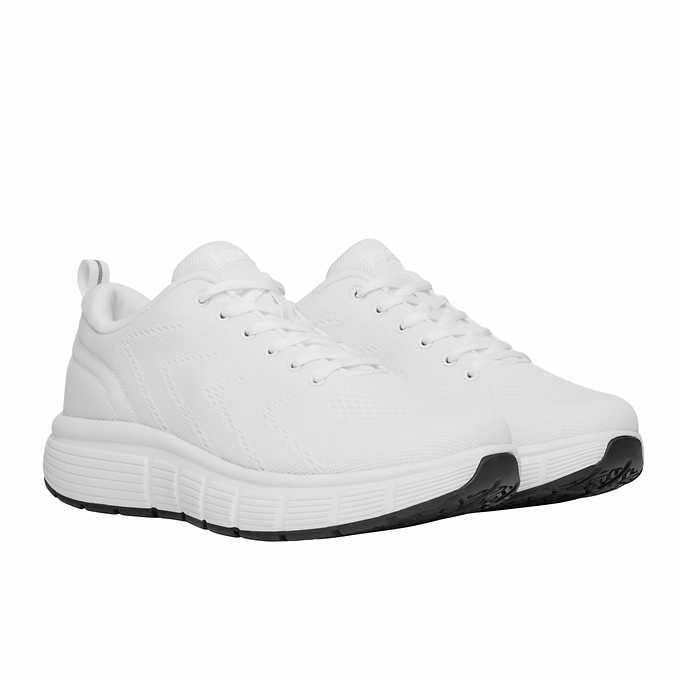 Kirkland Signature Men's Sneaker Comfort Walker Shoes, White - US Size 10.5, 77789102