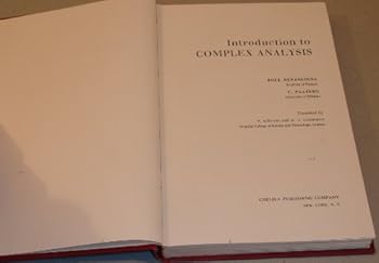 Hardcover Introduction to complex analysis Book