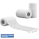 Zhufas Selbstklebender Verband, 12 Roll 10cm x 4,5m Pflaster Rolle Verbandsmaterial, Elastische Binde Bandage Fixierbinde Haftbandage Selbstklebend(Weiss)
