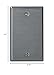 Leviton 1-Gang Blank Device Wallplate, Standard Size, Non-Magnetic Stainless Steel, 84014-40