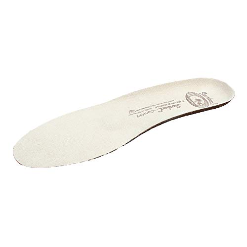 Sunbed Comfort - Korkeinlegesohle mit Mikrofaser-Auflage (36-48) + Rema Einlagenbeutel (37, Off White)