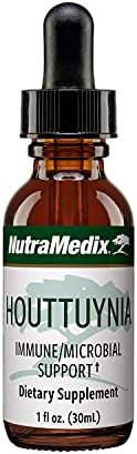 NutraMedix Houttuynia - Gastrointestinal, Immune System & Microbial Support Tincture - Helps with Digestion, GI Health & Body Cleanse - Plant-Based Liquid Drops (1oz / 30ml)