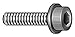 M5-0.80 x 10mm Furnace Black 12.9 Alloy Steel Flange Head Cap Screw, 25 pk.