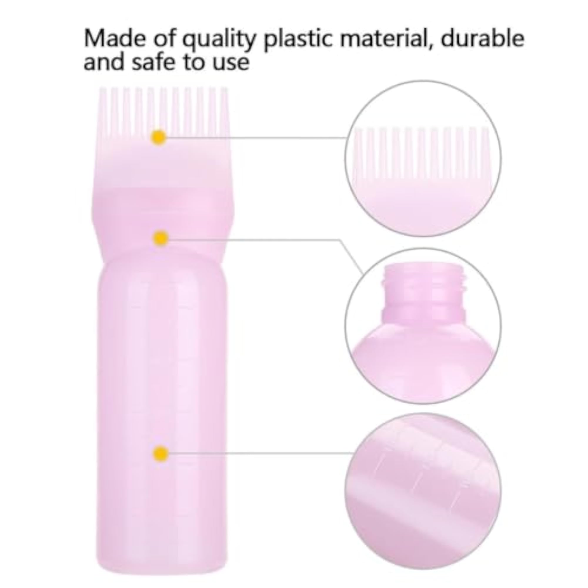 Hair Oil Applicator Bottle with Comb Nozzle