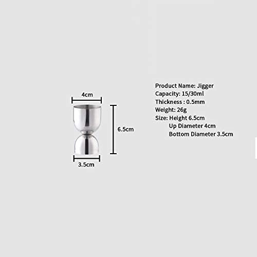 Juego de 7 piezas para coctelera de acero inoxidable miniatura 8