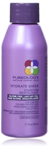 Pureology Hydrate Sheer Moisturizing Conditioner - Lightweight For Fine and Color Treated Hair, Sulfate-Free & Silicone-Free, Vegan