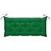 CANLAY Coussin de Banc de Jardin Coussin de Banc de Patio Coussin de Banc Meuble de Jardin Extérieur Coussin de Banc de Jardin Vert 120x50x7 cm Tissu