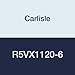 Carlisle R5VX1120-6 Rubber Power-Wedge Cog-Band Banded Belt, 6 Bands, 5/8" Width, 17/32" Thickness, 113.1" Length