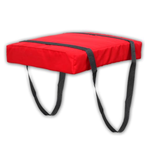 Bradley Type IV Boat Cushion USCG Approved Throwable Flotation Device; Coast Guard Approved Throw Preserver with Foam Cushion; throwable Boat seat Safety Device Red