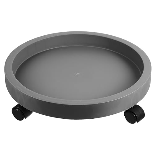 OATIPHO Blumentopf Untersetzer 33cm Rund aus Kunststoff mit Rollen Heavy Duty und Leicht zu Reinigen für Garten und Patio als Praktischer Blumenwagen