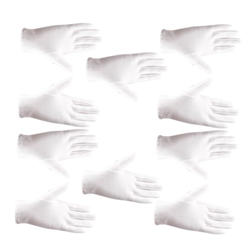 NULYLU 5 Pairs Stretchy Gloves for Jewelry Inspection Etiquette Glove Comfortable Spandex Material