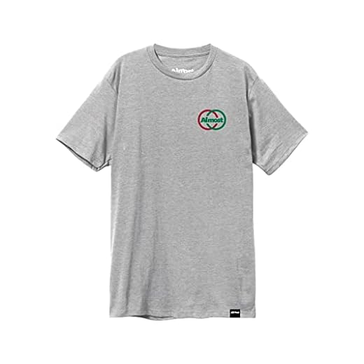 Almost Skateboards Shirt Ivy League Heather Grey Size M