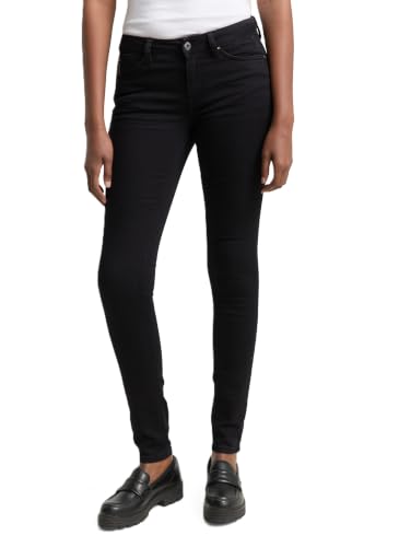 TOM TAILOR Denim Señoras Vaqueros 202212 Jona Extra Skinny, 10244 - Clean Dark Stone Black Denim, 28W / 30L
