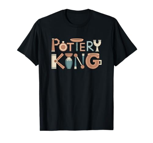 Happy Pottery Crafting Guy Pottery King Camiseta