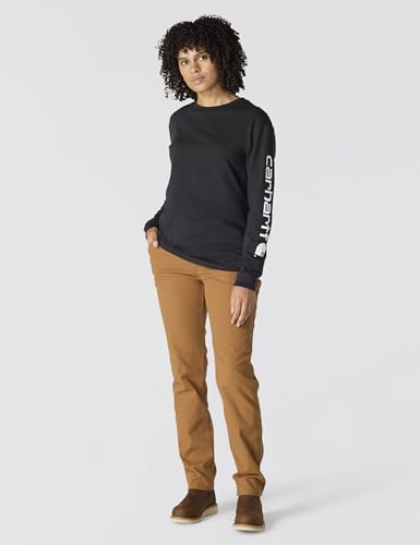 Carhartt Women's 103401 Women's WK231 Long Sleeve Logo T-Shirt4