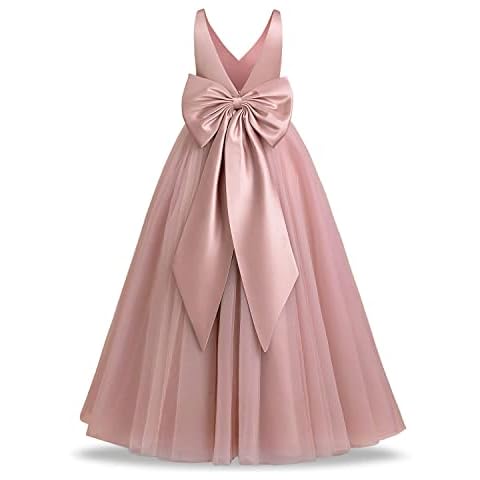 Dusty Pink Flower Girl Dress for Kids Cover