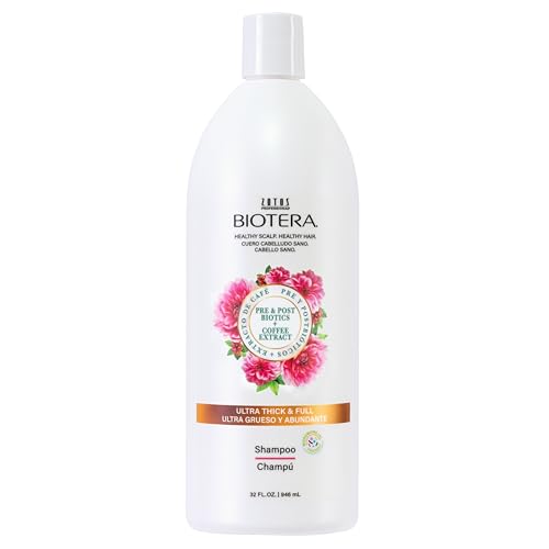 Biotera Ultra Thick & Full Volumizing Shampoo | Fine or Limp Hair | Microbiome Friendly | Vegan & Animal Test Free | Paraben & Sulfate Free | Color-Safe | 32 Fl Oz
