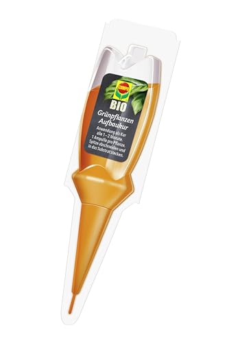 COMPO BIO Grünpflanzen-Aufbaukultur - 100% natürliche Aufbaukultur für alle Grünpflanzen, palmen und blühende zimmerpflanzen - 30 ml, Grünpflanzendünger