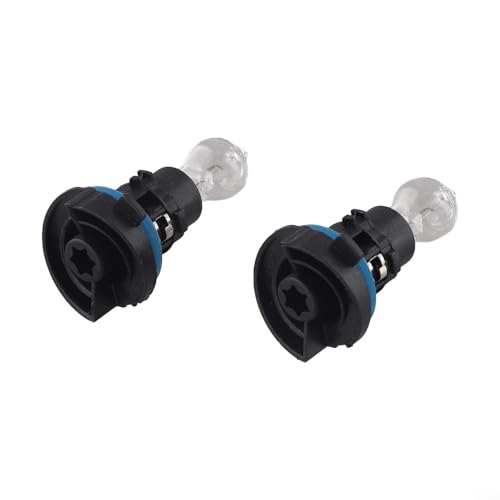 Bombilla de circulación diurna delantera amarilla de 12 V DRL de repuesto compatible con C5 2008 3008 5008 vehículo de vidrio de plástico (2 unidades)