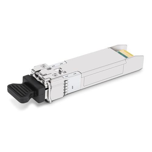 Image of 10GBase-SR SFP+ Module, 10gb LC 850nm 300M DDM Multimode 10GbE Fiber MMF SFP Optic Transceiver, Compatible with Arista SFP-10G-SR, Cisco Ubiquiti Netgear Supermicro