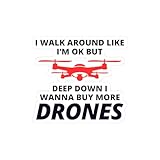 Drone Addict Sticker - Secret UAV Obsession Vinyl Decal for Gear Collectors, Budget-Breakers, RC Wives