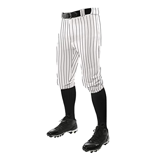 CHAMPRO Calça masculina clássica de beisebol com riscas de giz