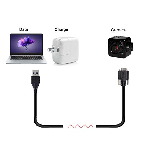 Chenyang 15ft 5m USB 3.0 A Type Cable Male to Micro USB 3.0 B Male with Mount Panel Screws for Camera Disk - Image 4