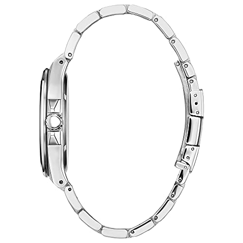 Image of Citizen Ladies' Silhouette Crystal Eco-Drive Watch, 3-Hand Date, Stainless Steel